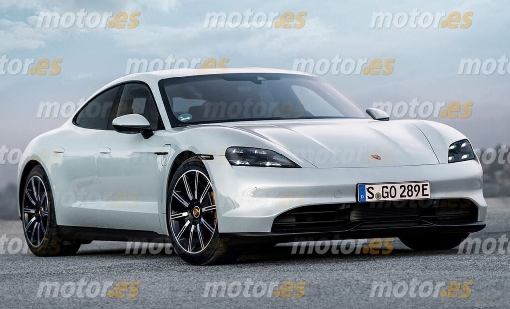 Nuova Porsche Taycan 2023: Restyling in Rendering