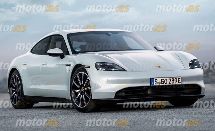 Nuova Porsche Taycan 2023: Restyling in Rendering